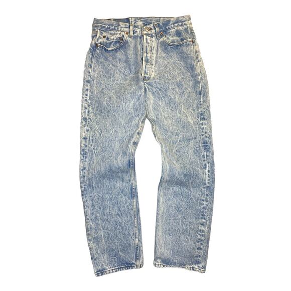 Vintage Levis 501 Jeans Mens 34x30 (31x29)Blue Denim USA Button Fly Cotton - Picture 1 of 11